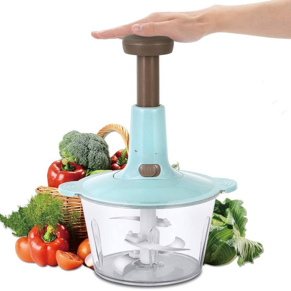 Kitchen Hand Manual Food Chopper – 2.0L Press Cooking Machine